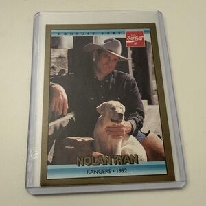 1992 Donruss Leaf Inc Coca Cola Nolan Ryan Career Series Trading Card #26